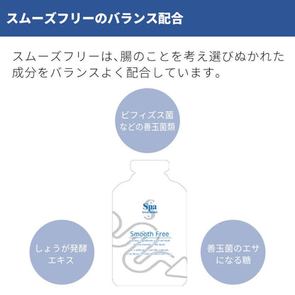 スパトリートメント スムーズフリー　4包入り 腸活 痛くない 腸内洗浄 腸内フローラ 便 うんち お通じ【ゆうパケット 送料無料】